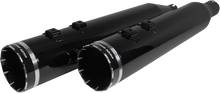 Load image into Gallery viewer, Khrome Werks 4-1/2" HP-Plus® Slip-On Mufflers - Obsidian Edge 202645 - Side View