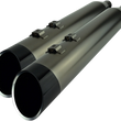 Load image into Gallery viewer, Khrome Werks 4-1/2" HP-Plus® Slip-On Mufflers - Smoked Chrome with Edge - Touring 202655 - Main Product View