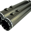 Load image into Gallery viewer, Khrome Werks 4-1/2" HP-Plus® Slip-On Mufflers - Smoked Chrome with Tracer - Touring 202650 - Main Product View