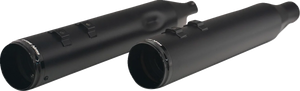 Khrome Werks 4-1/2" HP-Plus® Slip-On Mufflers with Race Tip - Black - Twin Cam 202920 - Main Product View