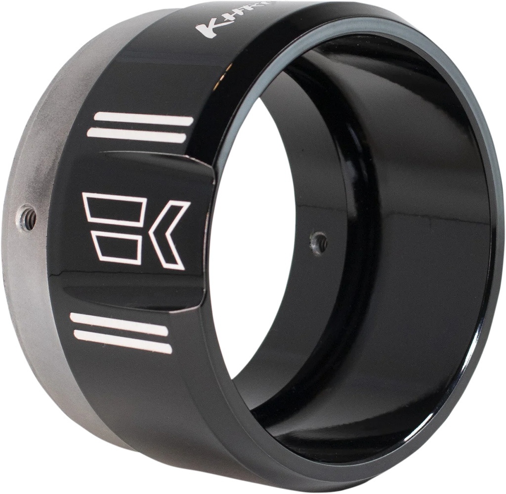 Khrome Werks 4-1/2" Klassic Tip - Left - Black Powdercoat 200658P - Main Product View