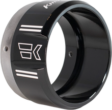 Load image into Gallery viewer, Khrome Werks 4-1/2" Klassic Tip - Left - Black Powdercoat 200658P - Main Product View