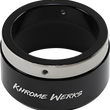 Load image into Gallery viewer, Khrome Werks 4-1/2" Klassic Tip - Left - Black Powdercoat 200658P - Side View