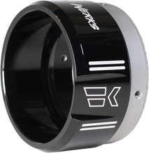 Load image into Gallery viewer, Khrome Werks 4-1/2" Klassic Tip - Left - Black Powdercoat 200658P - Detail View