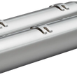 Load image into Gallery viewer, Khrome Werks 4-1/2" War Hammer Mufflers - Black 202235 - Side View