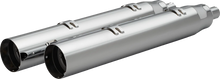 Load image into Gallery viewer, Khrome Werks 4-1/2&quot; War Hammer Mufflers - Black 202235 - Side View