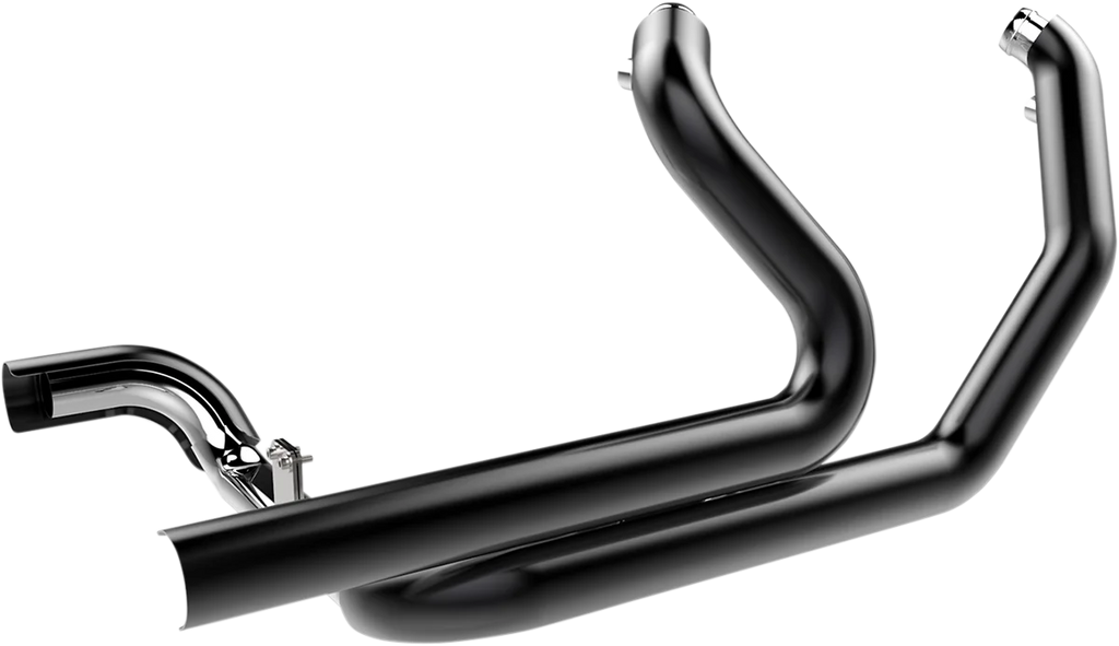 Khrome Werks Aggressor 2-into-2 Crossover Headers - Black - M8 200920 - Side View