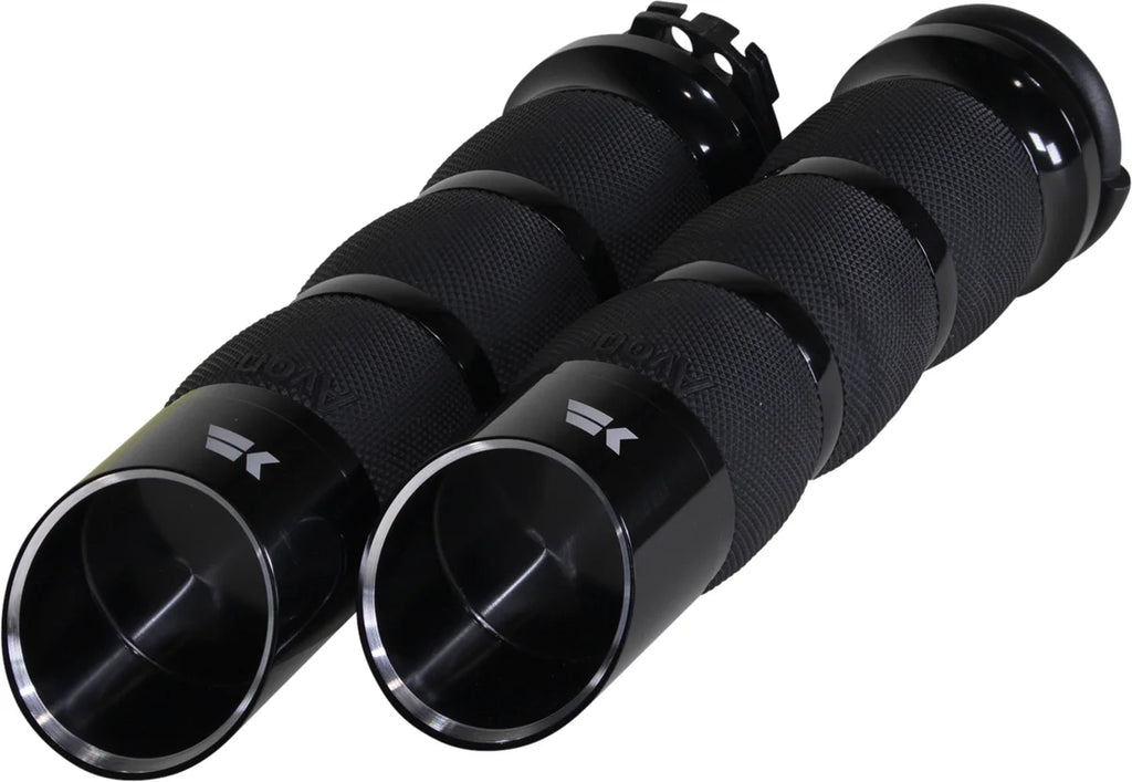 Khrome Werks Grips - Edge - Air Cushion - Cable - Black 500250 - Main Product View