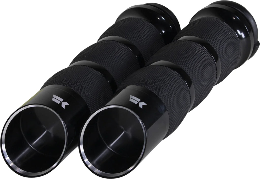 Khrome Werks Grips - Edge - Air Cushion - TBW - Black 500150 - Main Product View