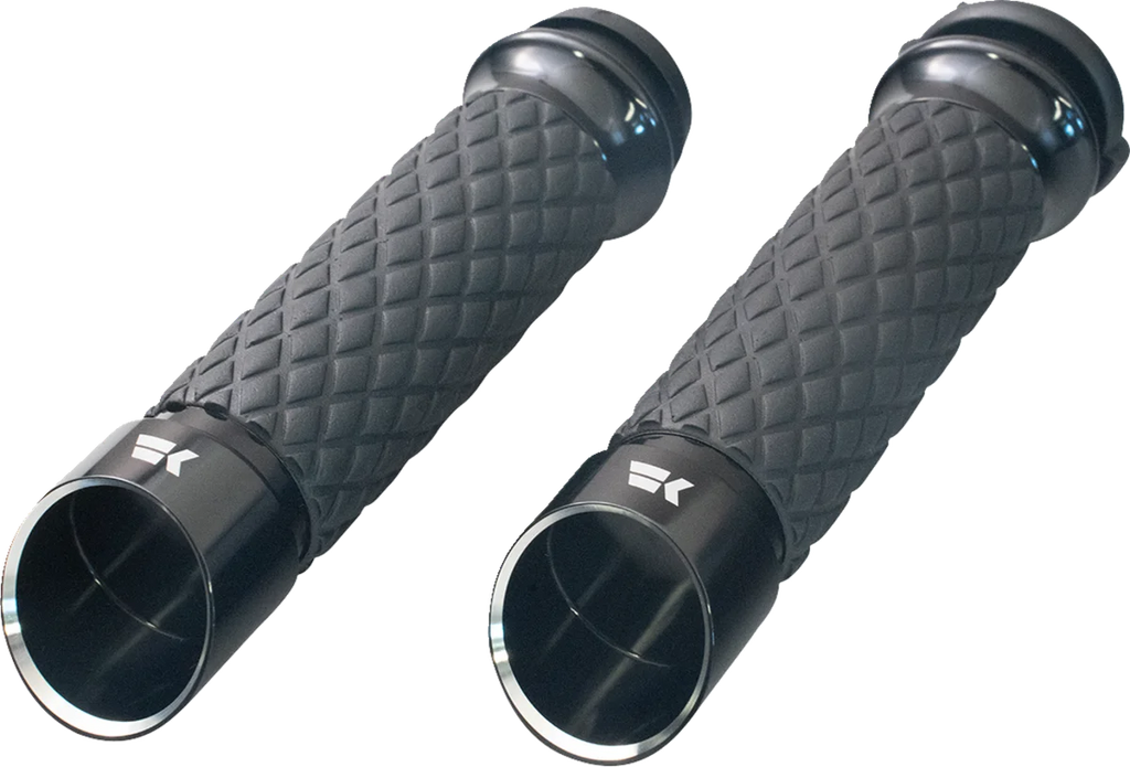 Khrome Werks Grips - Edge - Custom Contour - Diamond - Black 500310 - Main Product View