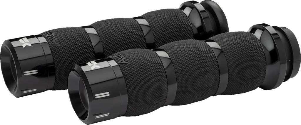 Khrome Werks Grips - Klassic - Air Cushion - Cable - Black 500290 - Main Product View