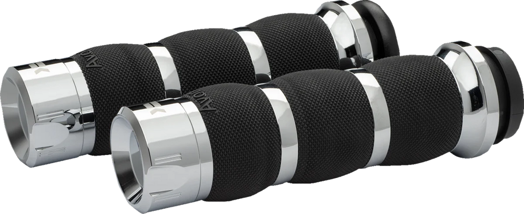 Khrome Werks Grips - Klassic - Air Cushion - Cable - Chrome 500295 - Main Product View