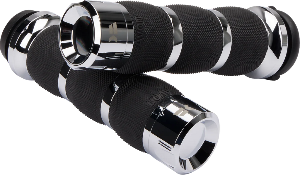 Khrome Werks Grips - Klassic - Air Cushion - TBW - Chrome 500195 - Main Product View