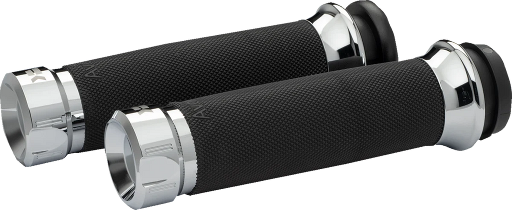 Khrome Werks Grips - Klassic - Custom Contour - Cable - Chrome 500285 - Main Product View