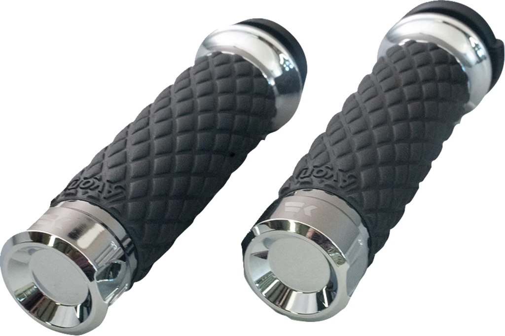 Khrome Werks Grips - Klassic - Custom Contour - Diamond - Chrome 500305 - Main Product View