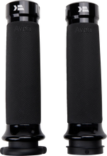 Load image into Gallery viewer, Khrome Werks Grips - Klassic - Custom Contour - TBW - Black 500180 - Side View