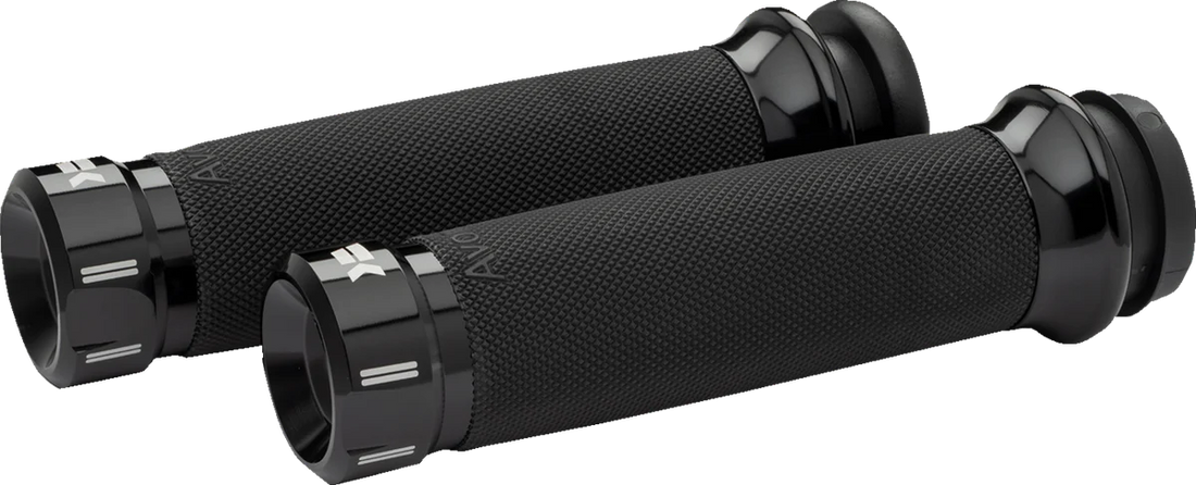 Khrome Werks Grips - Klassic - Custom Contour - TBW - Black 500180 - Detail View