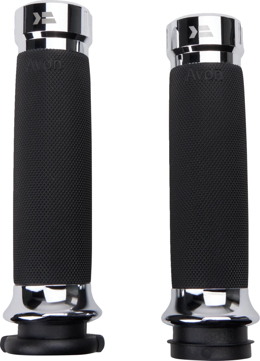 Khrome Werks Grips - Klassic - Custom Contour - TBW - Chrome 500185 - Side View