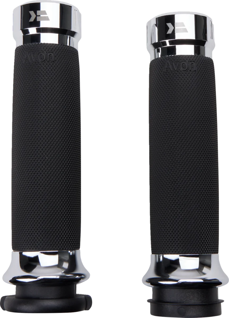 Khrome Werks Grips - Klassic - Custom Contour - TBW - Chrome 500185 - Side View