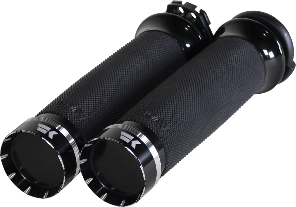 Khrome Werks Grips - Tracer - Custom Contour - Cable - Black 500200 - Main Product View