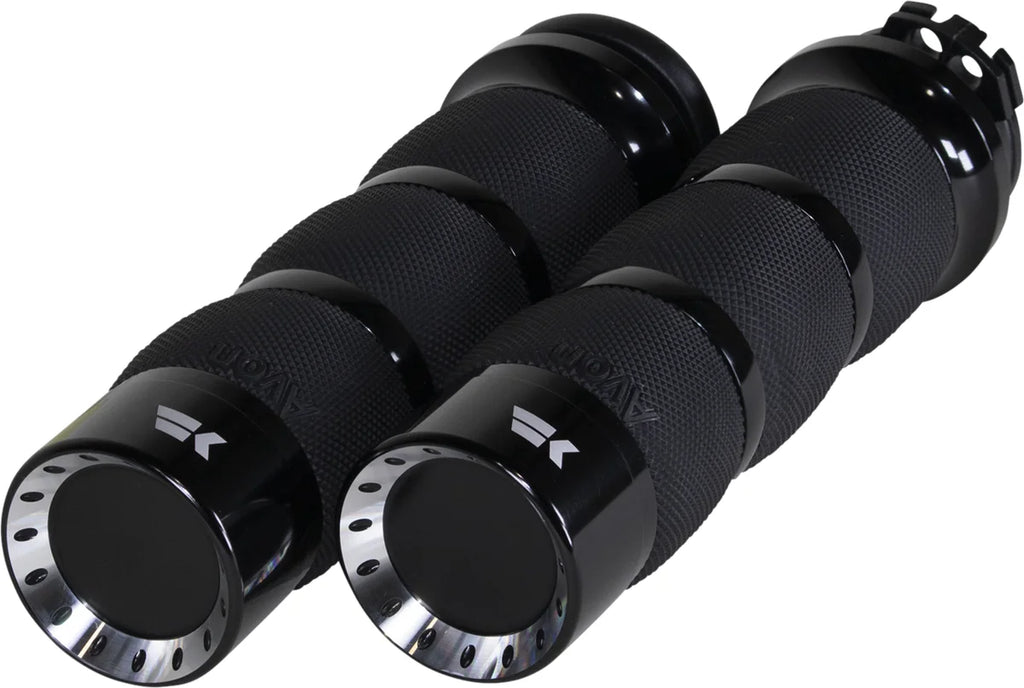 Khrome Werks Grips - Turbine - Air Cushion - Cable - Black 500230 - Main Product View