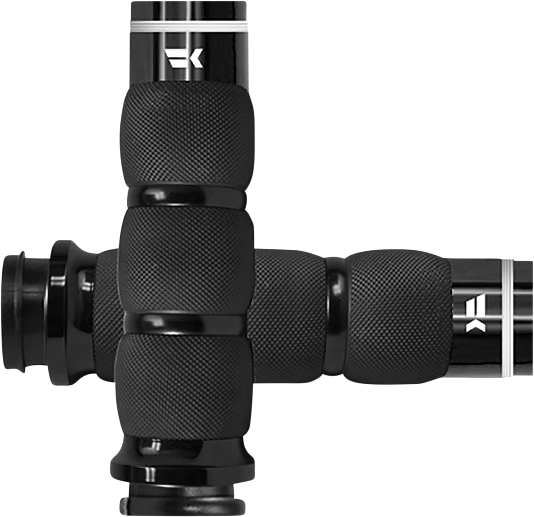 Khrome Werks Grips - Turbine - Air Cushion - TBW - Black 500130 - Side View