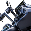 Load image into Gallery viewer, Khrome Werks Handlebar - FLT - 12" - Black 300722 - Side View