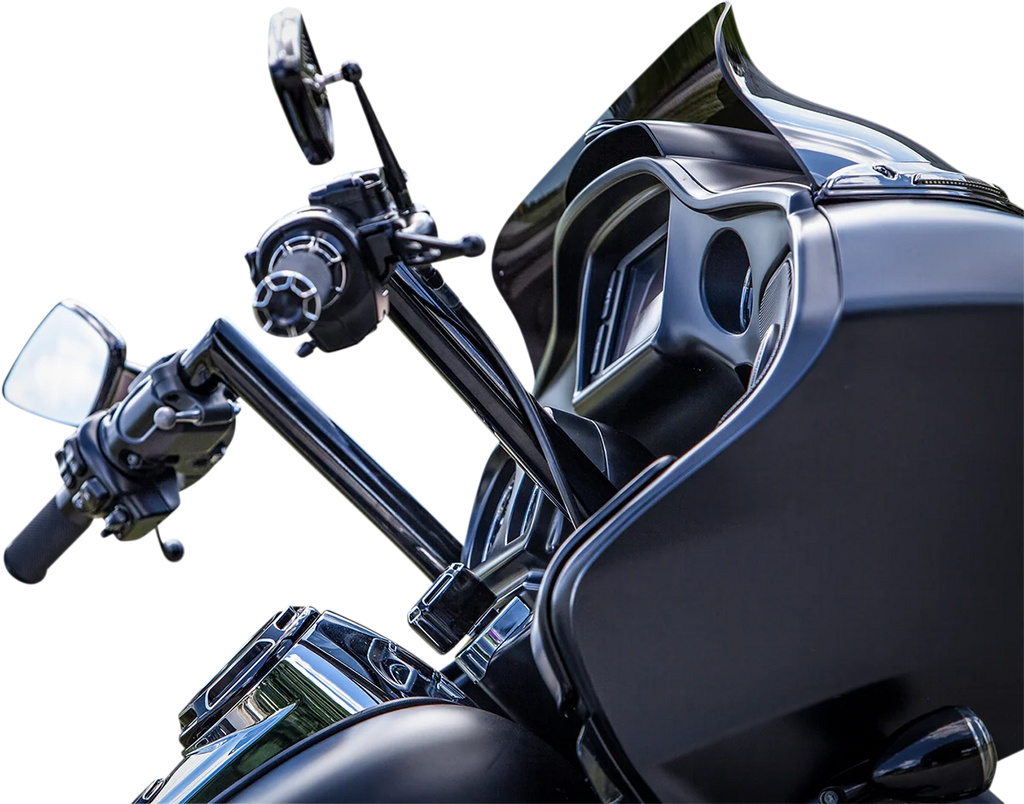 Khrome Werks Handlebar - FLT - 12" - Black 300722 - Side View