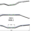 Load image into Gallery viewer, Khrome Werks Handlebar - Low Bend - Chrome 300902 - Side View