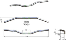 Load image into Gallery viewer, Khrome Werks Handlebar - Low Bend - Chrome 300902 - Side View