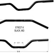 Load image into Gallery viewer, Khrome Werks Handlebar - Mid Bend - Black 300904 - Side View