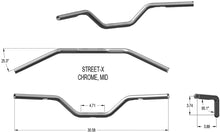 Load image into Gallery viewer, Khrome Werks Handlebar - Mid Bend - Chrome 300901 - Side View