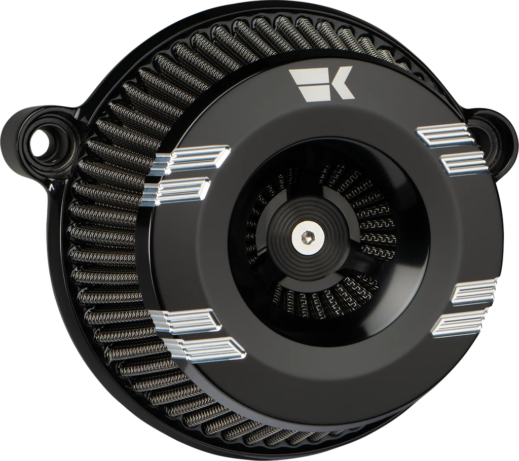 Khrome Werks Instigator Air Cleaner - Klassic - Black - Twin Cam 250200 - Main Product View