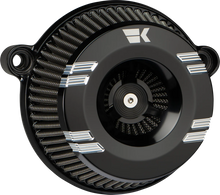 Load image into Gallery viewer, Khrome Werks Instigator Air Cleaner - Klassic - Black - Twin Cam 250200 - Main Product View