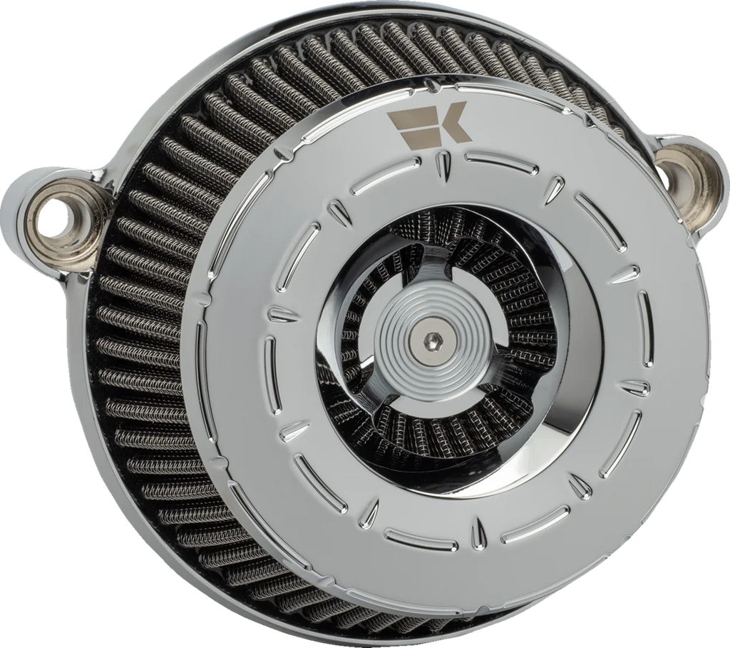 Khrome Werks Instigator Air Cleaner - Tracer - Chrome - Twin Cam 250215 - Main Product View