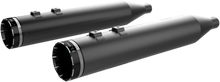 Load image into Gallery viewer, Khrome Werks Mufflers - Black with Tracer Tip 202840 - Main Product View
