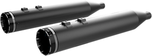 Khrome Werks Mufflers - Black with Tracer Tip 202840 - Main Product View