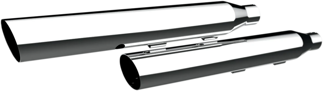 Khrome Werks Mufflers - Slanted 202355 - Side View