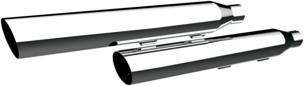 Khrome Werks Mufflers - Slanted 202355 - Side View
