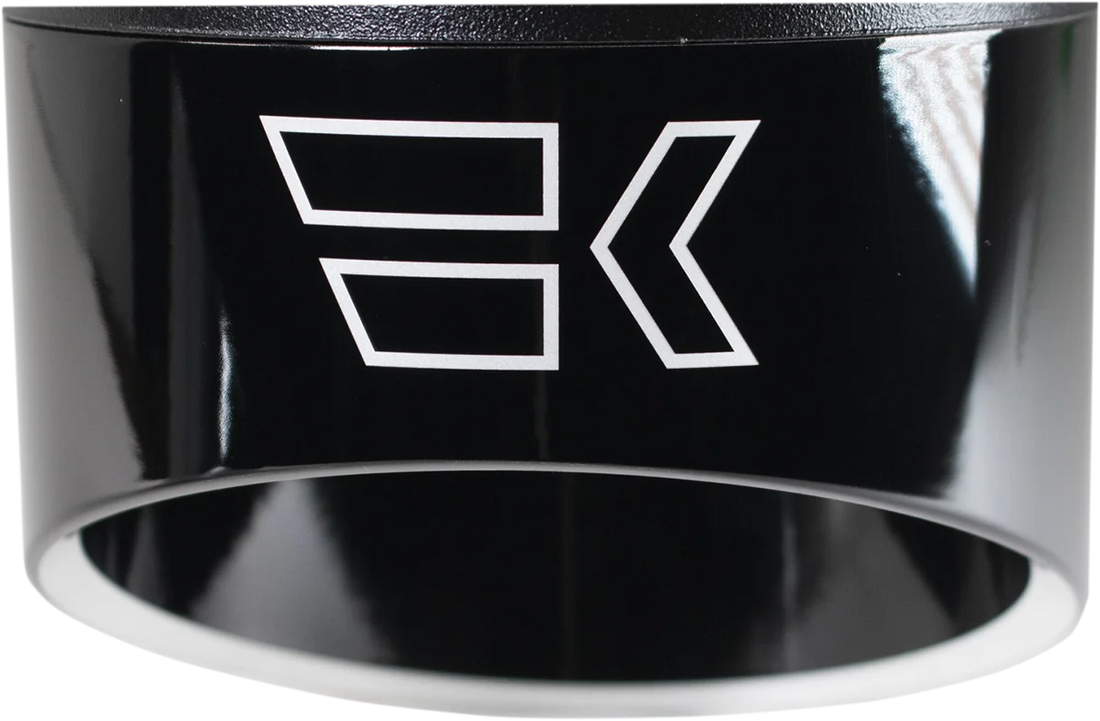 Khrome Werks Replacement End Cap - Edge - 4-1/2" - Black 200714P - Side View