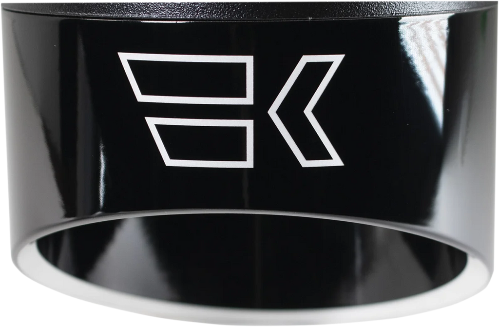 Khrome Werks Replacement End Cap - Edge - 4-1/2" - Black 200714P - Side View