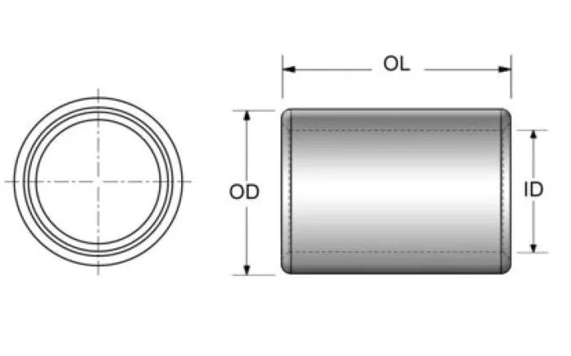 Kibblewhite Precision KPMI DOWEL PIN, STEEL (PKG. OF 20), 0.5575" OD - Side View