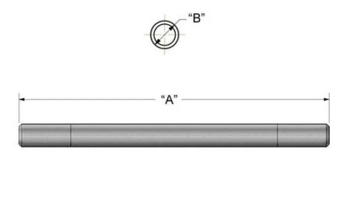 Kibblewhite Precision KPMI PUSH ROD, CLUTCH, HT STEEL fits 1963-1983 Triumph 650 / 750 - Main Product View