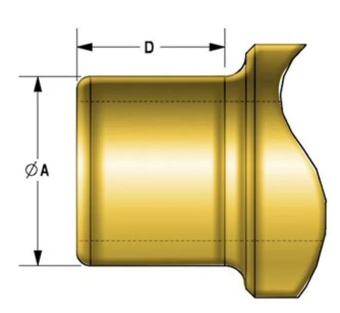 Kibblewhite Precision KPMI SEAL, HD OE STYLE, 5/16" STEM X 0.420" GUIDE (PACK OF 16) - Side View