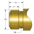 Load image into Gallery viewer, Kibblewhite Precision KPMI SEAL, RED VITON, 5.5MM STEM X 0.358" GUIDE (PACK OF 100) - Side View