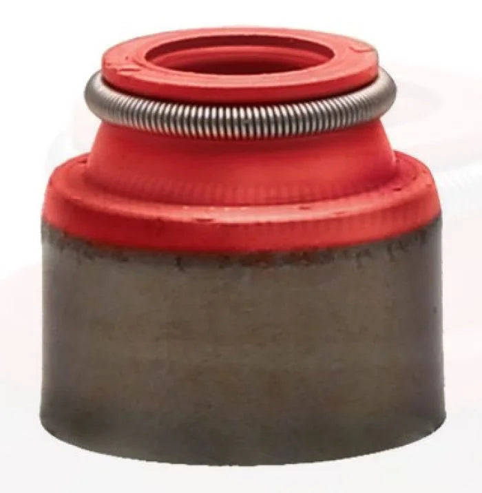Kibblewhite Precision KPMI SEAL, Red Viton, 7.0mm Stem X 0.435" Guide (Pack of 50) - Side View