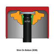 Load image into Gallery viewer, Kibblewhite Precision KPMI SHIM-IN-TAPPET SPRING KIT TITANIUM 0.445" LIFT - Side View