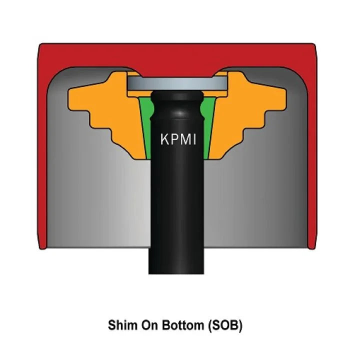Kibblewhite Precision KPMI SHIM-IN-TAPPET SPRING KIT TITANIUM 0.445" LIFT - Side View
