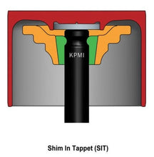 Load image into Gallery viewer, Kibblewhite Precision KPMI SPRING KIT (SHIM-IN-TAPPET), TITANIUM, 0.445" LIFT - Side View