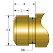 Load image into Gallery viewer, Kibblewhite Precision KPMI Seal, Red Viton, 5/16" STEM X 0.500" GUIDE (Pack Of 100) - Side View